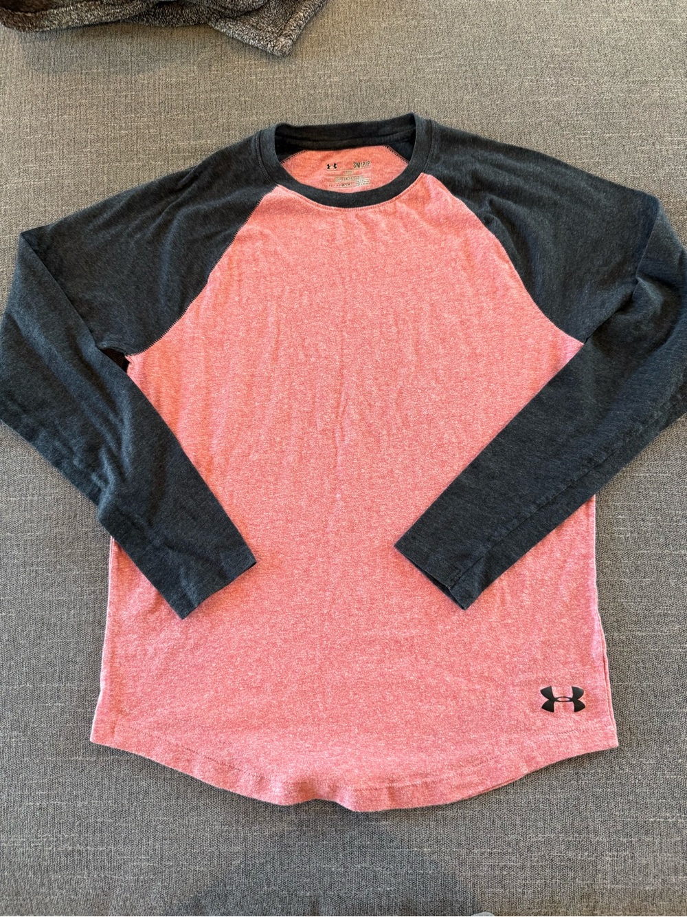 Under Armour Red Raglan Long Sleeve Shirt